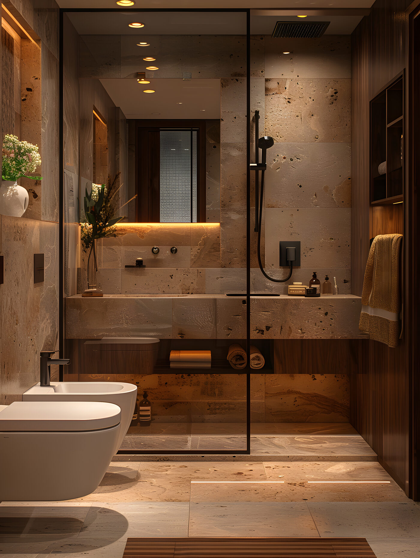 Salle de bain impeccable livrée par ANEMOIA Services à Montferrier-sur-Lez